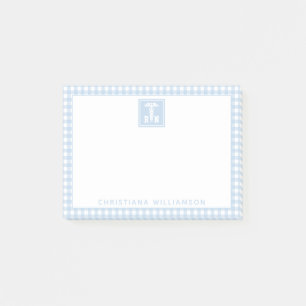 Personalised Plaid Pattern RN Registered Nurse Post-it Notes