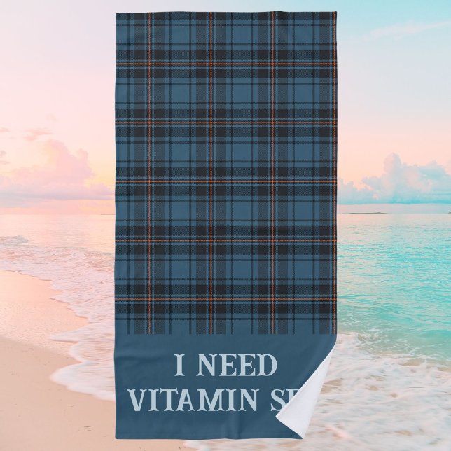 Personalised Plaids Beach Retirement Gifts for Dad Beach Towel (Creator Uploaded)