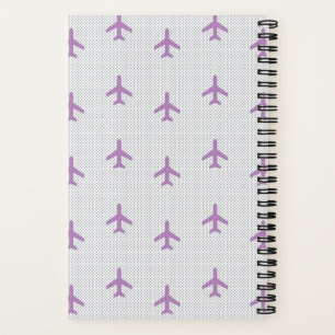 Personalised Plane Spiral Notebook