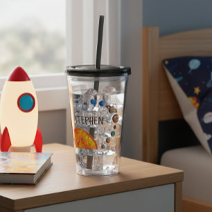 Personalised Planets Galaxy Solar System Sun Acrylic Tumbler