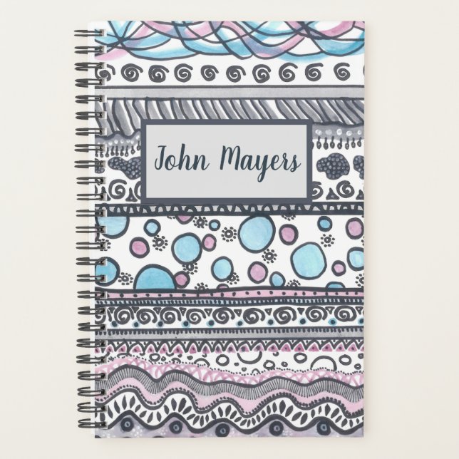 Personalised Planner Custom Name Blue Planner (Front)