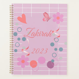 Personalised Planner Custom Name pink planner