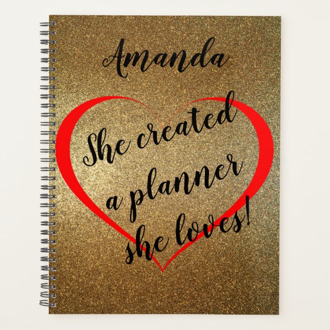 Personalised Planner She Loves, Her Way (Front)