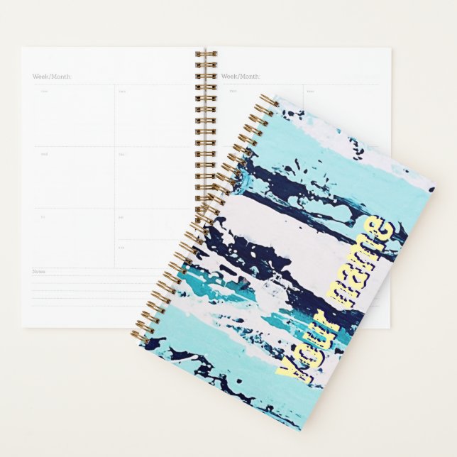 Personalised Planner with original beachy art (Display)