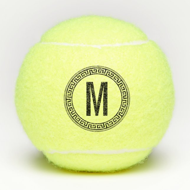 Personalised Player Coach Team Monogrammed Initial Tennis Balls (Front)