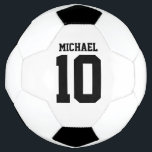 Personalised Player Football<br><div class="desc">personalised personal player soccer ball - customise with name and age or jersey number</div>