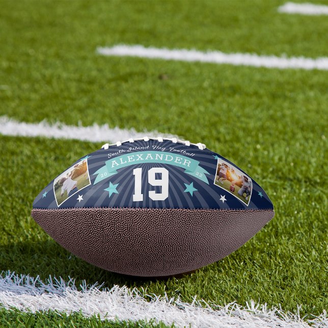 Personalised Player Photo & Number Keepsake American Football (Creator Uploaded)