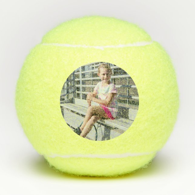 Personalised Player Photo Tennis Balls (Front)