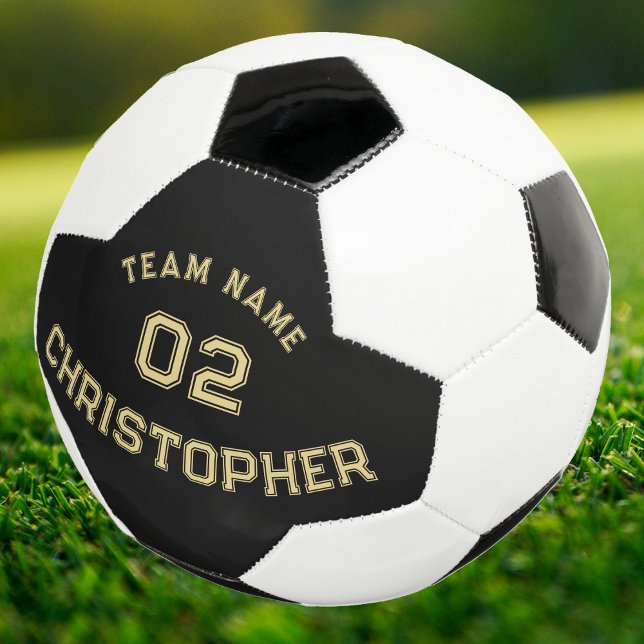 Personalised Player School Team Name Jersey Number Football (Personalized Player School Team Name Jersey Number Soccer Ball)