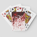 Personalised Playing Cards Blood Splatter Vampire
