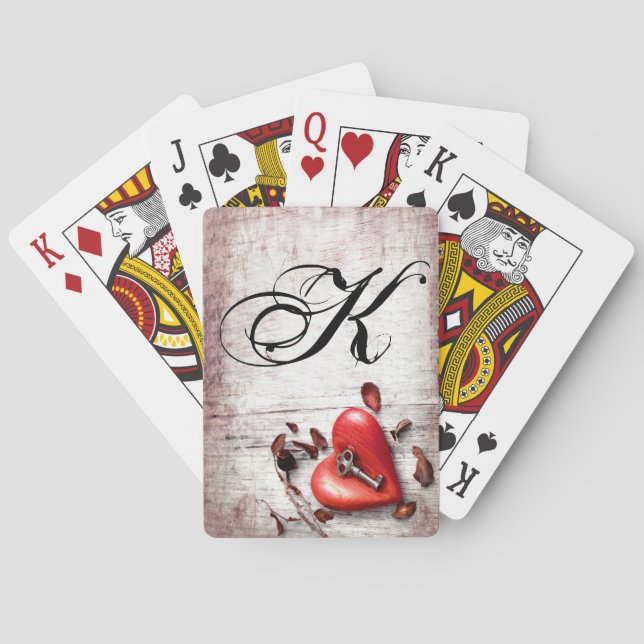 Personalised Playing Cards Country Wood Key to my (Back)