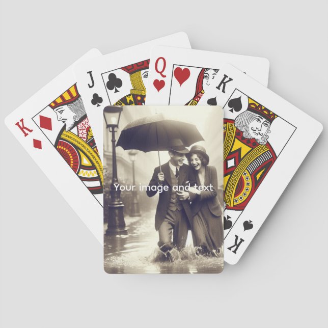Personalised Playing Cards Custom Image & Text (Back)