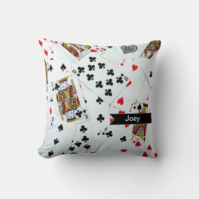 Personalised Playing Cards Game Cushions (Front)