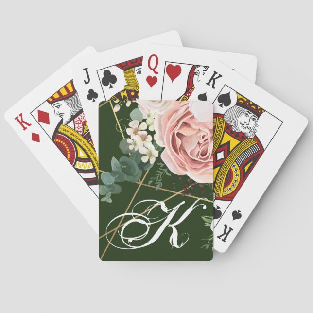Personalised Playing Cards Geometric Garden Hunter (Back)