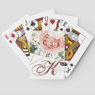 Personalised Playing Cards Geometric Garden Rose