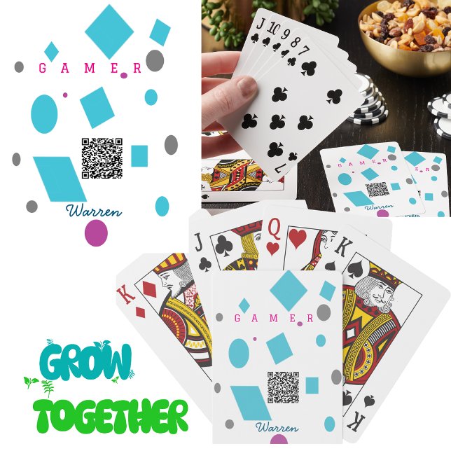 Personalised Playing Cards, Groovy Create Your Own Cards (Creator Uploaded)
