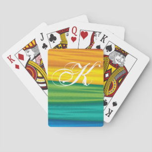 Personalised Playing Cards lgbtq rainbow flag lesb