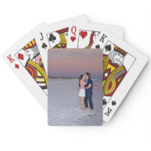 Personalised playing cards.
