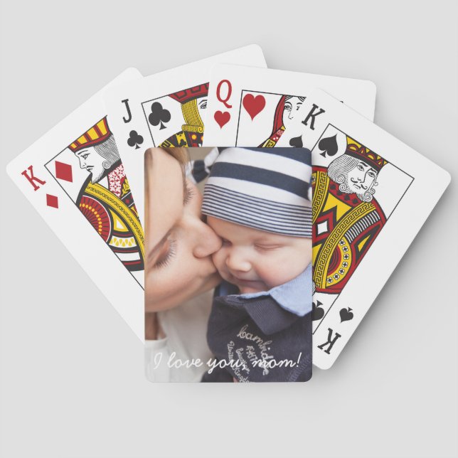 Personalised Playing Cards Unique Gifts For Mum (Back)