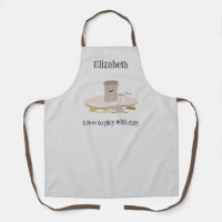 Personalised Plays With Clay All-Over Print Apron