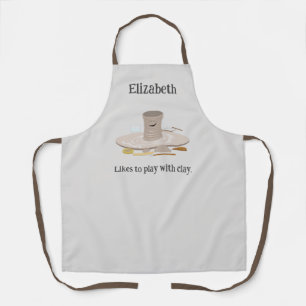 Personalised Plays With Clay All-Over Print Apron