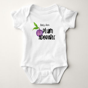 Personalised Plum Adorable Baby Bodysuit