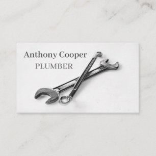 Personalised plumber business card