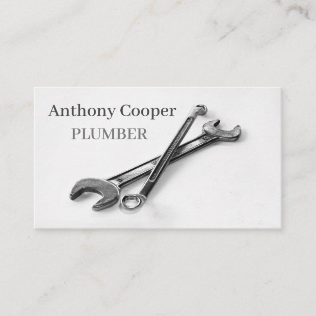 Personalised plumber business card (Front)