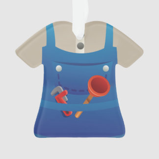 Personalised Plumber Christmas Holiday Ornament