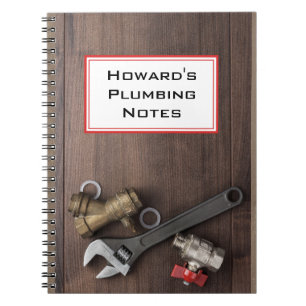 Personalised Plumber's Notebook