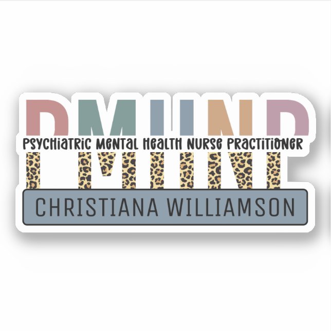 Personalised PMHNP Psychiatric Mental Health Nurse (Front)