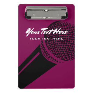 Personalised podcasting and vlogging mini clipboard