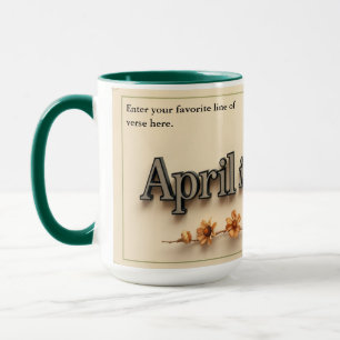 Personalised Poetry in Bloom Aesthetic Gift Mug