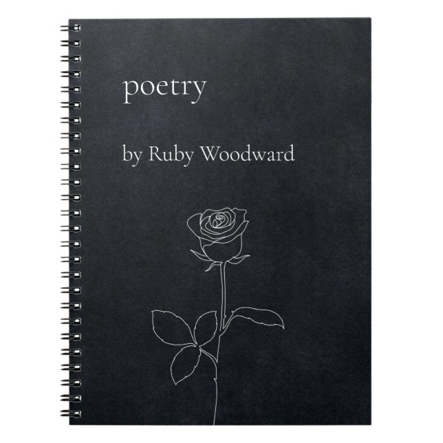 Personalised poetry notebook (Front)