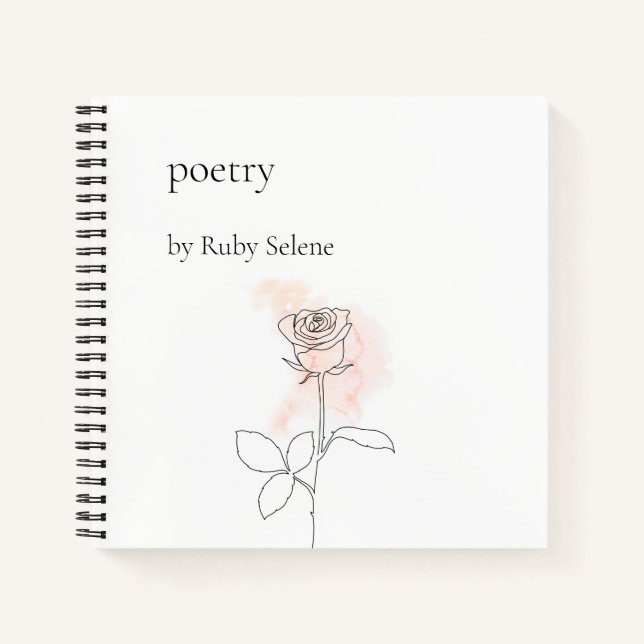 Personalised poetry notebook (Front)