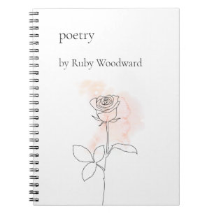 Personalised poetry notebook