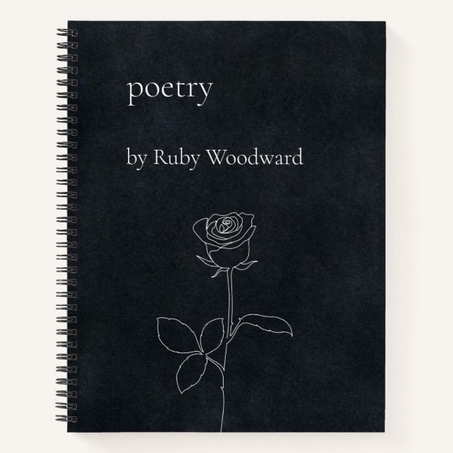 Personalised poetry notebook (Front)