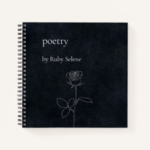 Personalised poetry notebook