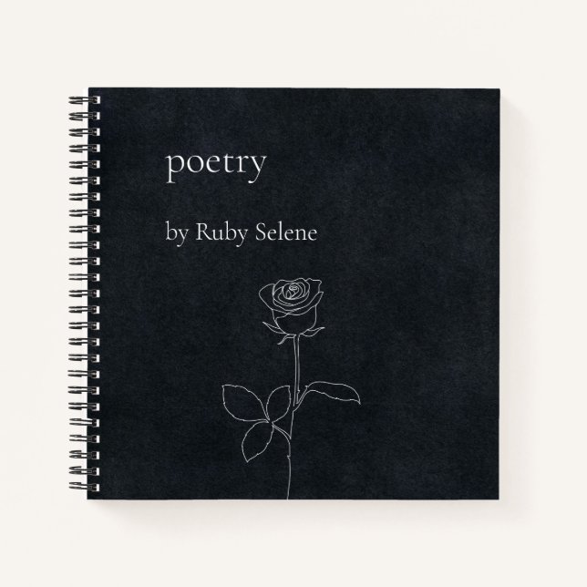 Personalised poetry notebook (Front)