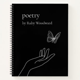 Personalised poetry notebook