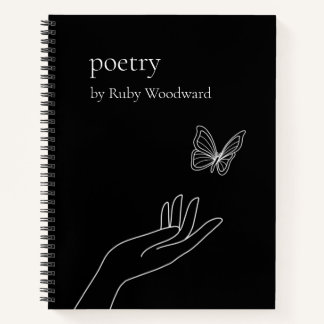 Personalised poetry notebook