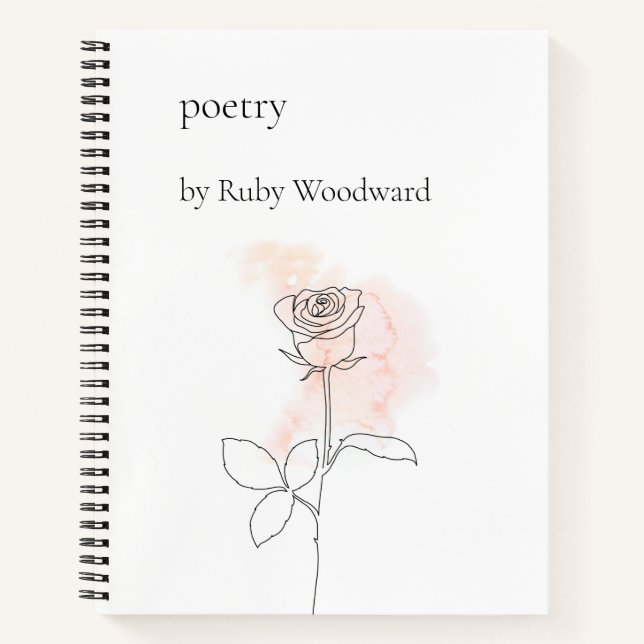 Personalised poetry notebook (Front)