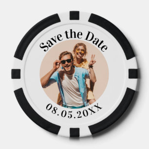 Personalised Poker Chip Save the Dates