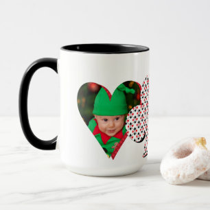 Personalised Poker Face Photo Collage Mug