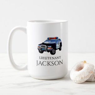 Personalised Police Car Officer Coffee Mug