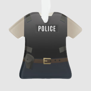 Personalised Police Christmas Holiday Ornament