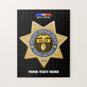 Personalised Police Department Jigsaw Puzzle