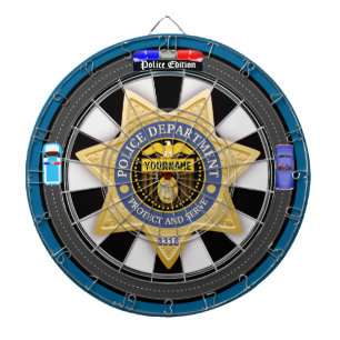 Personalised Police Edition City Side Dartboard