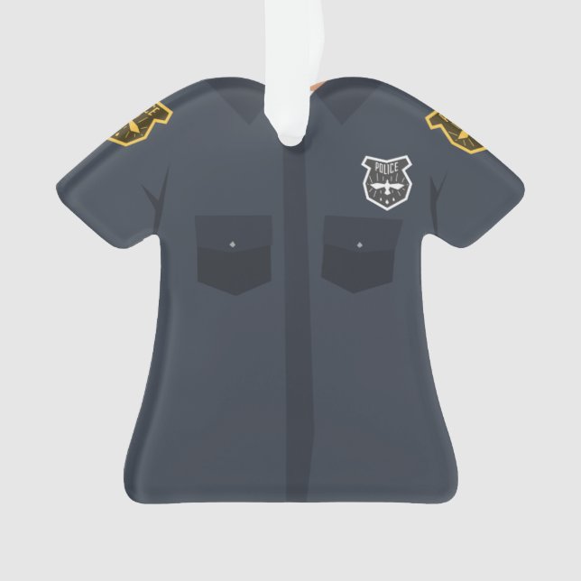 Personalised Police Officer Christmas Ornament (Front)