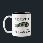 Personalised Police Officer, I drive a nee naw car Two-Tone Coffee Mug<br><div class="desc">Personalised Police Officer,  I drive a nee naw car Two-Tone Coffee Mug - police officer gifts,  law enforcement mug,  emergency services,  keyworker blue line,  nee naw car,  funny police gift,  police leaving gift,  New police officer,  police new job,  police promotion,  anniversary gifts,  police husband,  police graduation</div>